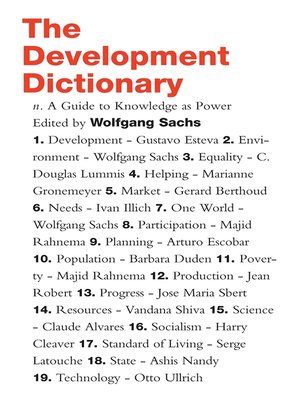 cover image of The Development Dictionary